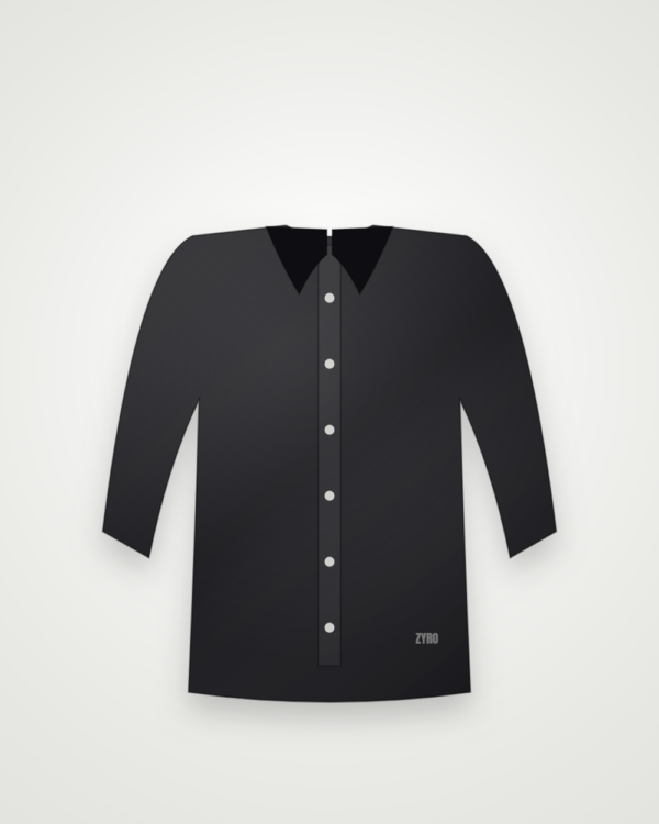 Black Formal Shirt — black shirt by Zyro Wear