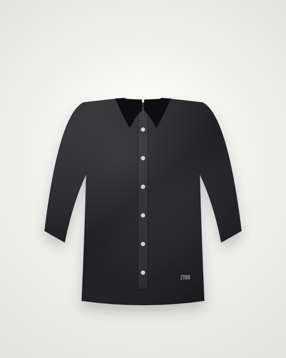 Black Formal Shirt — black shirt by Zyro Wear