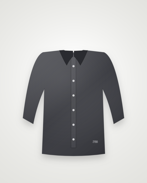 Charcoal Casual Shirt — charcoal shirt by Zyro Wear