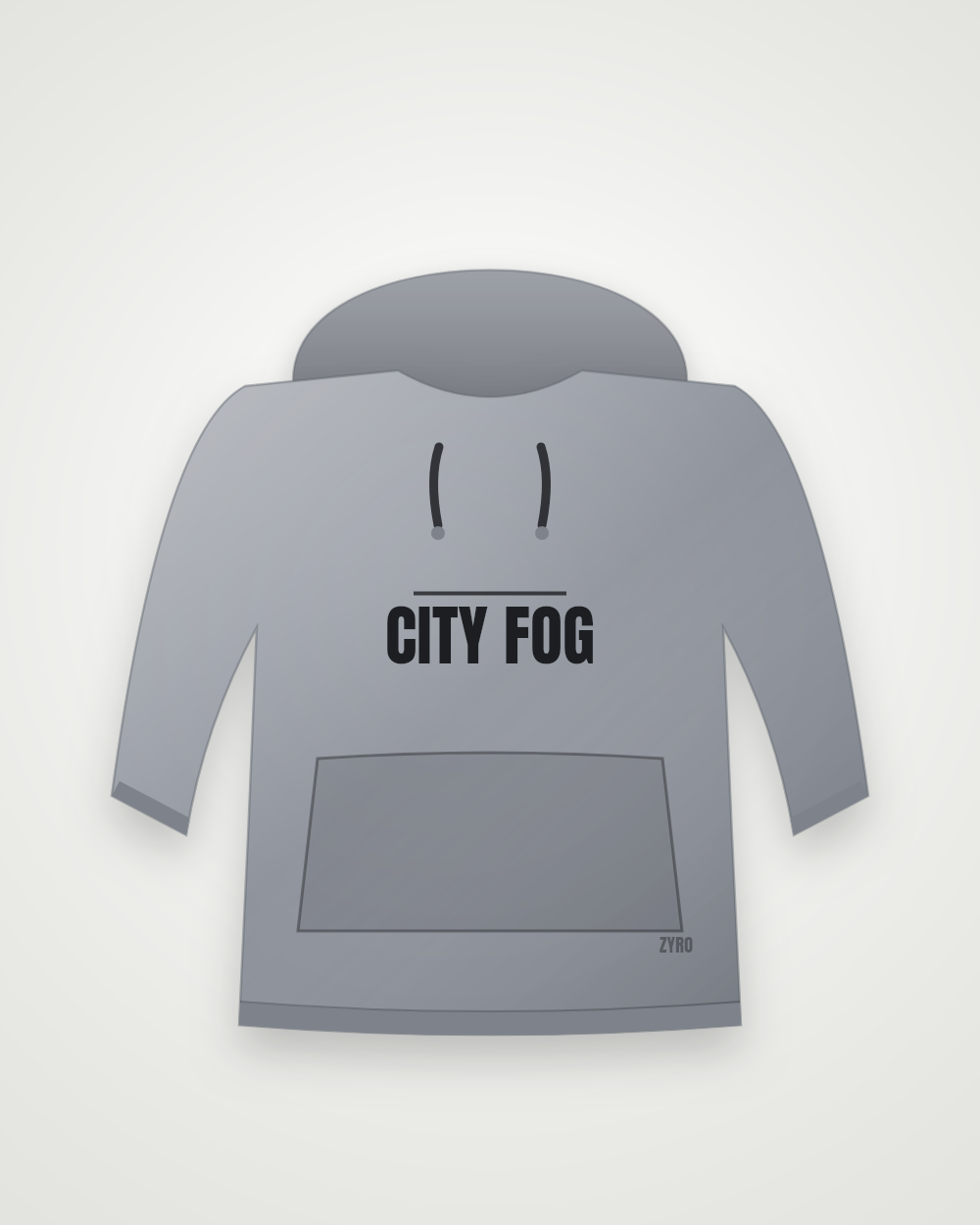 City Fog Hoodie — steel hoodie by Zyro Wear
