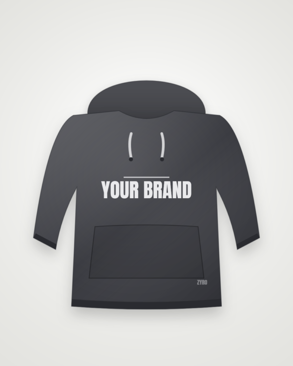 Custom Print Hoodie — charcoal hoodie by Zyro Wear