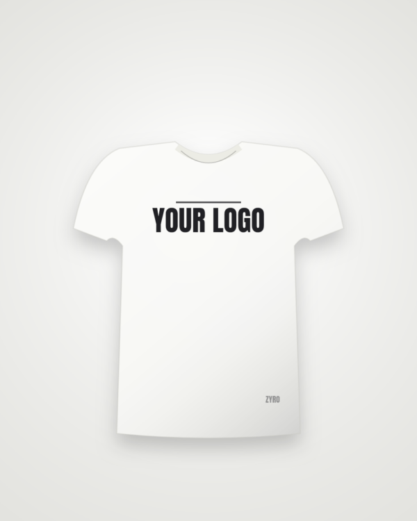 Custom Print Regular Tee — white tee by Zyro Wear