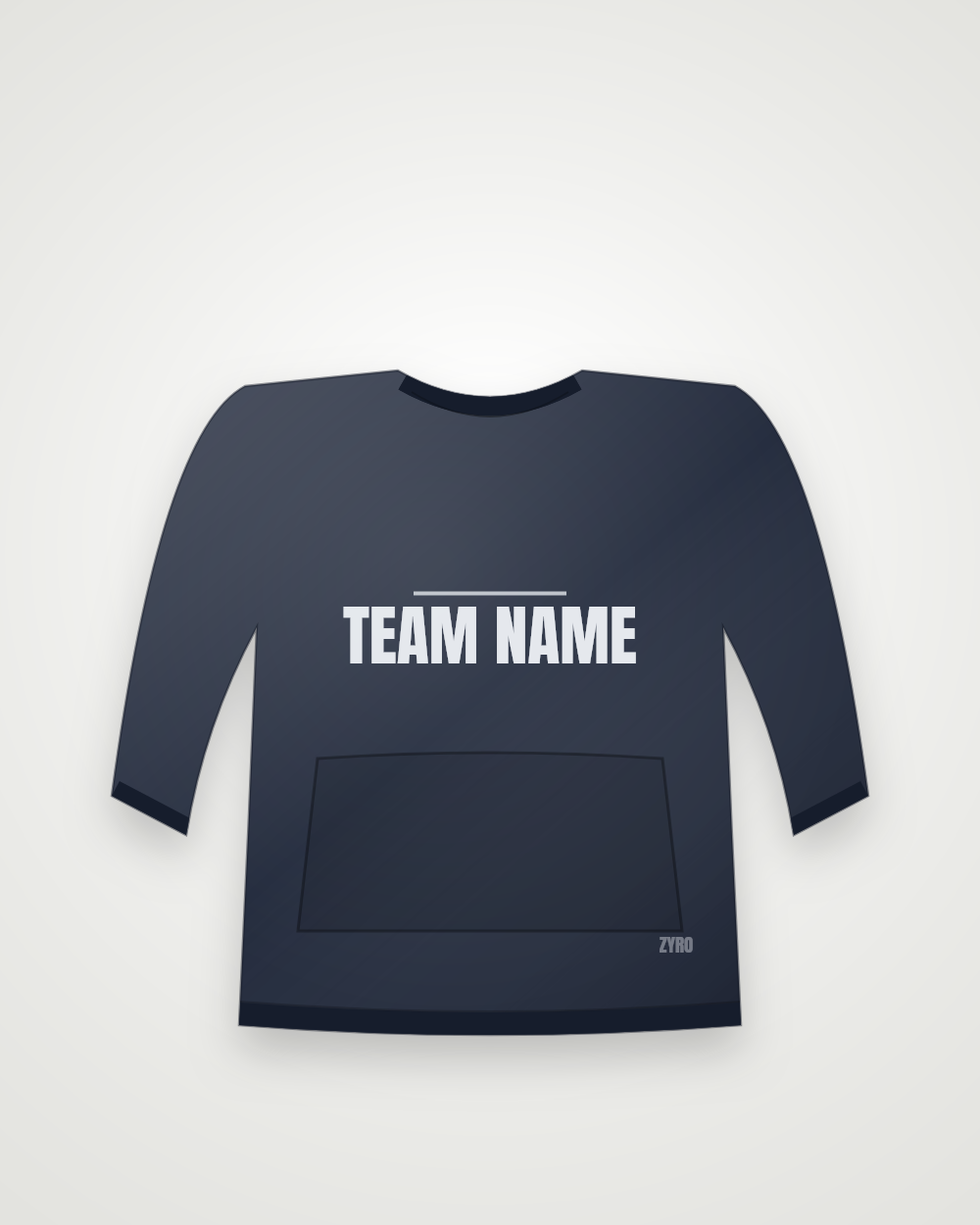 Custom Print Sweatshirt — navy sweatshirt by Zyro Wear