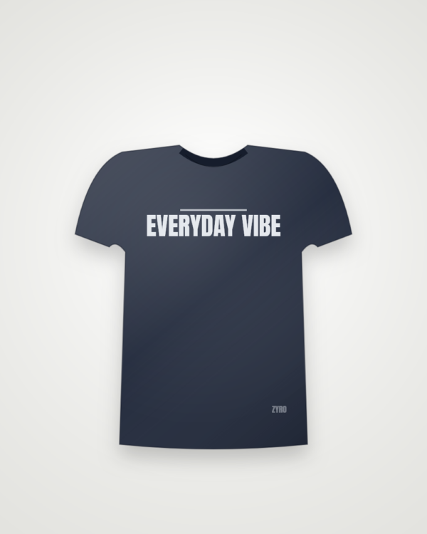 Everyday Vibe Tee — navy tee by Zyro Wear