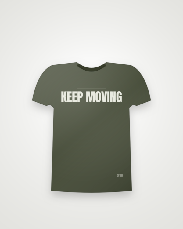 Keep Moving Tee — olive tee by Zyro Wear