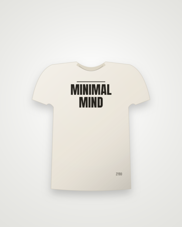 Minimal Mind Tee — offwhite tee by Zyro Wear