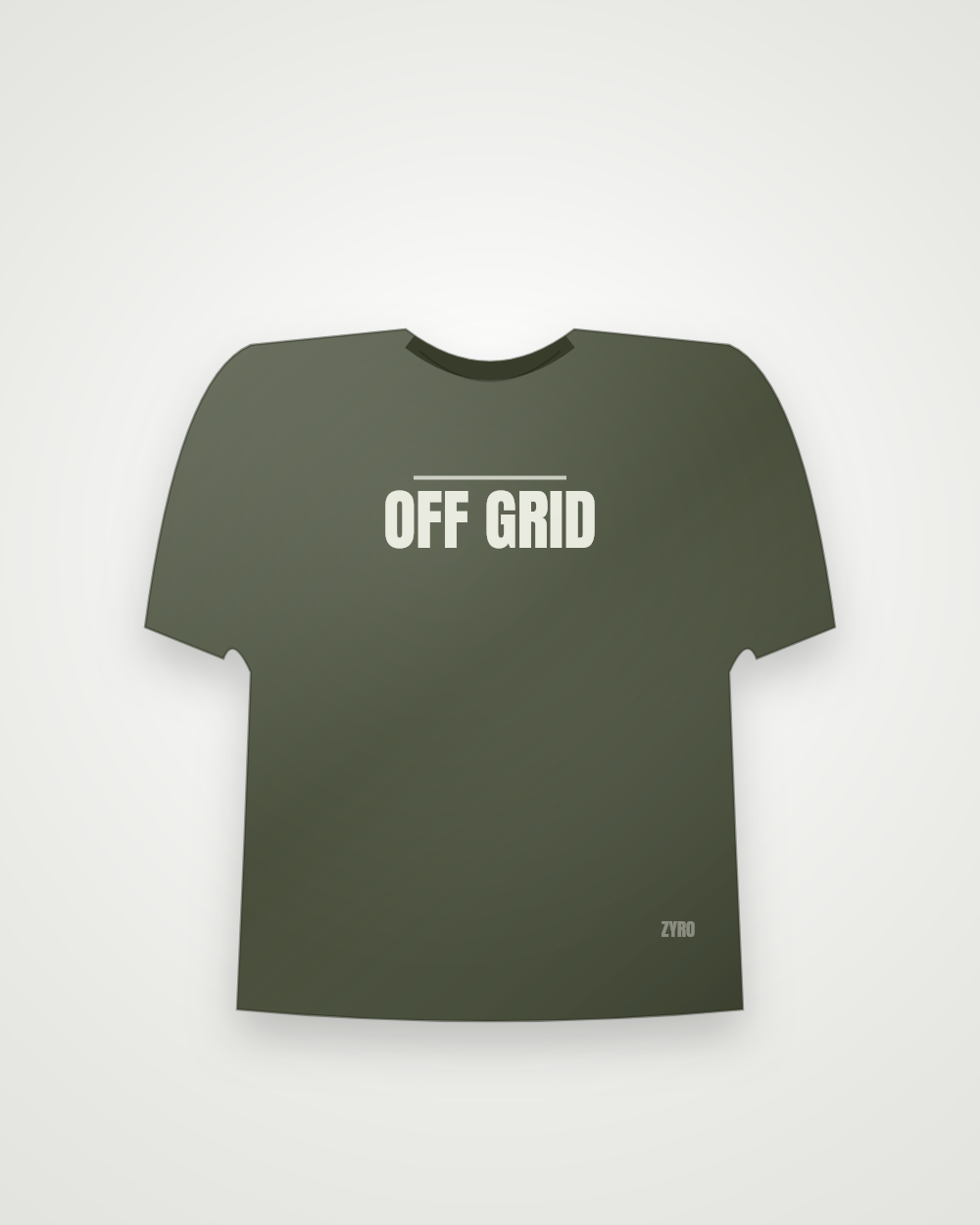 Off Grid Drop Shoulder — olive drop by Zyro Wear