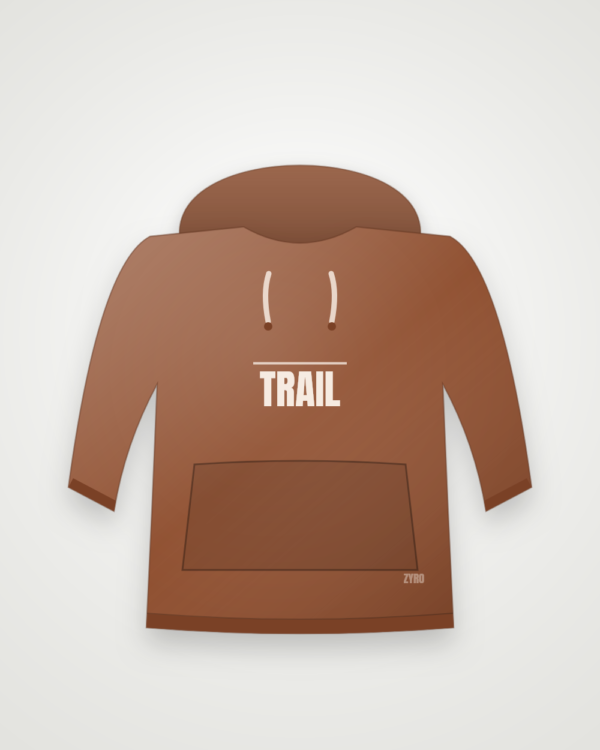 Rust Trail Hoodie — rust hoodie by Zyro Wear