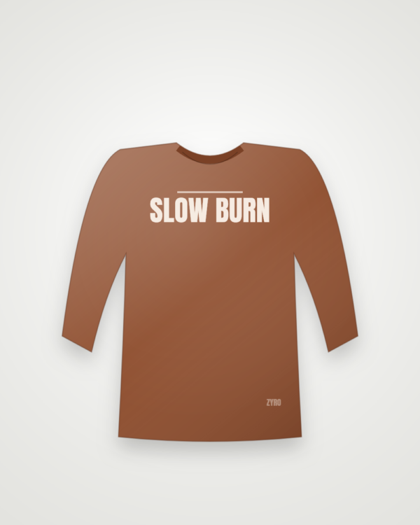 Slow Burn Full Sleeve — rust longsleeve by Zyro Wear