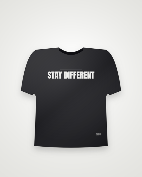 Stay Different Drop Shoulder — black drop by Zyro Wear