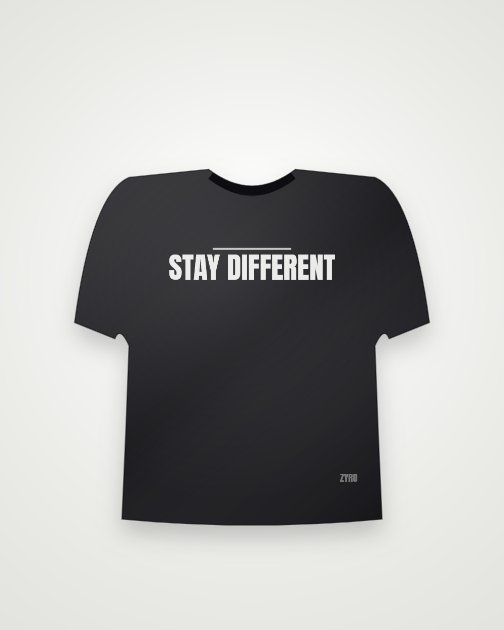 Stay Different Drop Shoulder — black drop by Zyro Wear