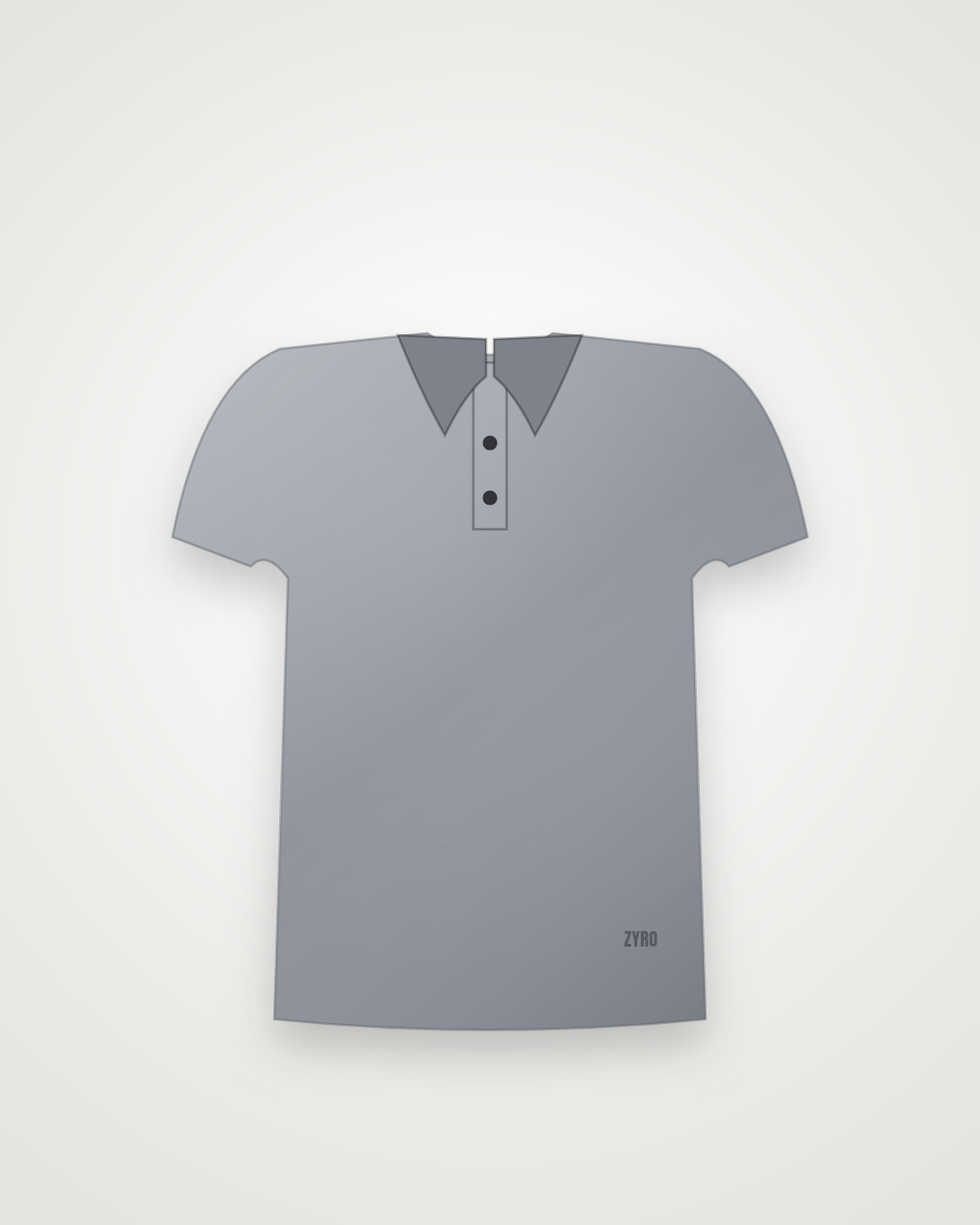 Steel Grey Polo — steel polo by Zyro Wear
