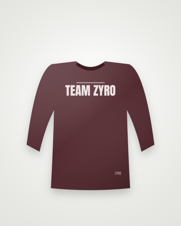 Team Jersey Full Sleeve — maroon longsleeve by Zyro Wear