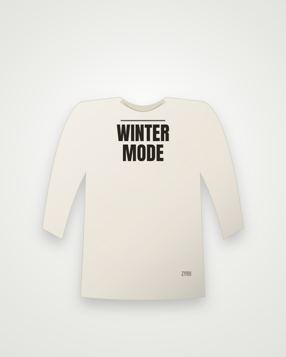 Winter Mode Full Sleeve — offwhite longsleeve by Zyro Wear
