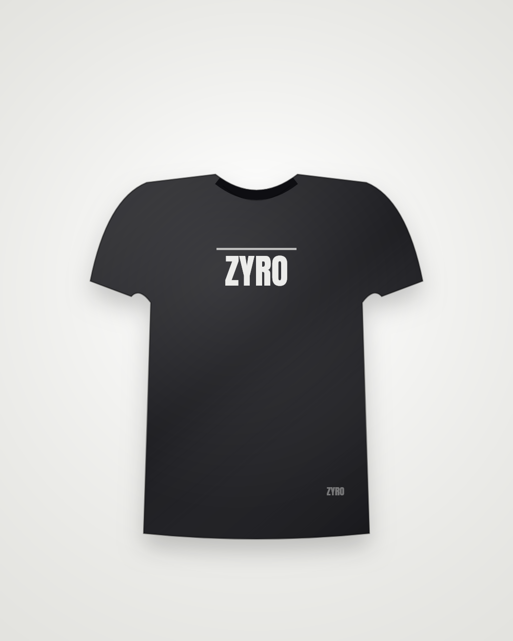 Zyro Basics Tee — black tee by Zyro Wear